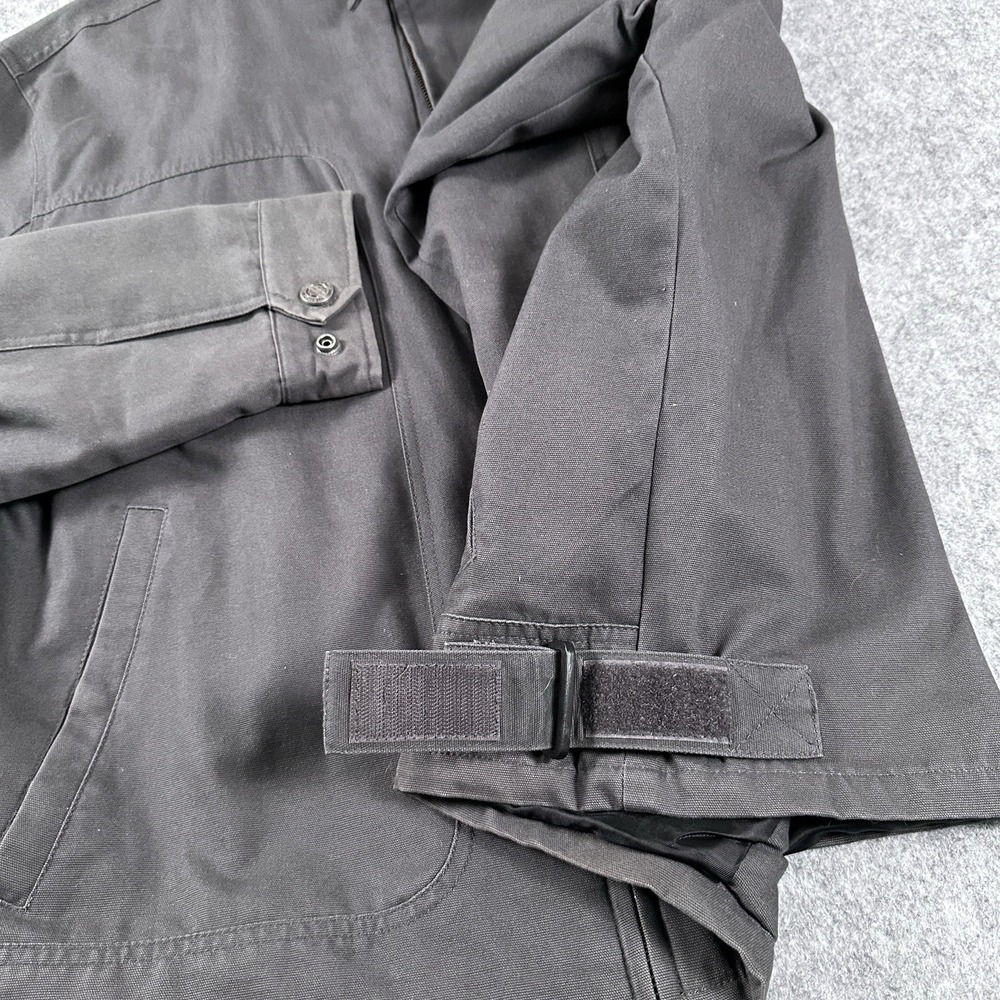 Vintage Harley Davidson Detroit Jacket Embroidered Mechanic Canvas Bomber - Picture 4 of 16